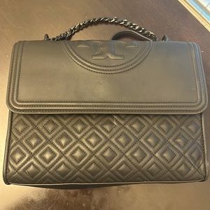 Matte Black Tory Burch Purse